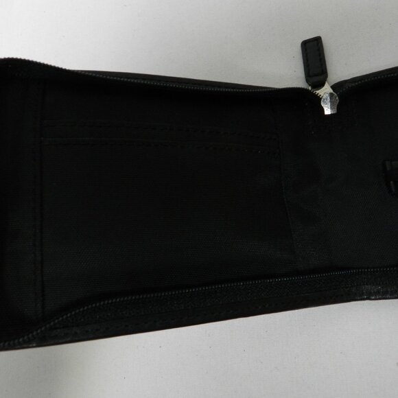 Coach Vintage Leather zip around palm pilot wallet case black w/ Logo  4" x 5.5" - Picture 11 of 12